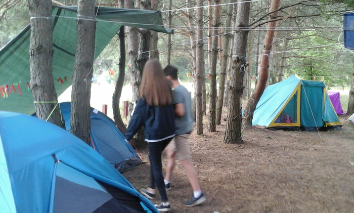 Ночная оргия в палаточном лагере