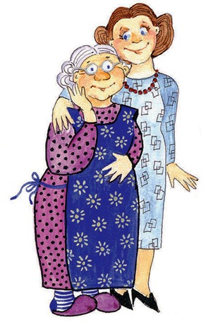 Бабушка и мама (292x460, 59Kb)