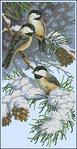  Dimensions 13673 - Chickadees and Pinecones (354x687, 430Kb)