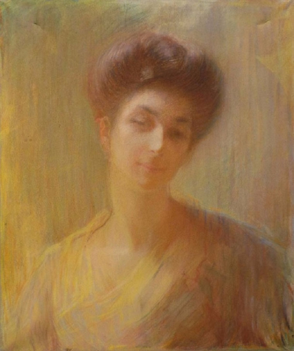 Portrait de jeune femme. (587x700, 328Kb)