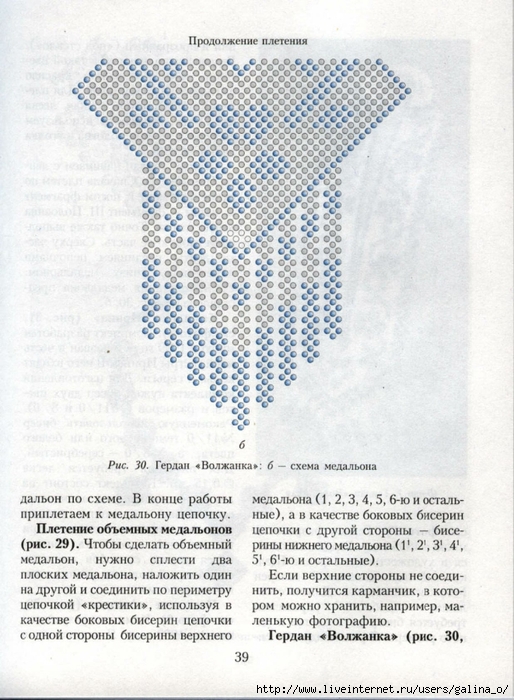 Герданы из бисера без станка со схемами и описанием