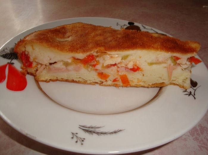 Заливной пирог с бужениной
