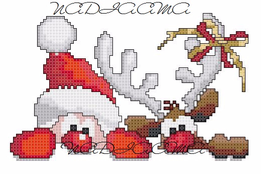 Babbo Natale con renna (520x346, 170Kb)