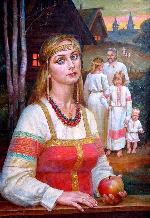 славянская жена (480x700, 429Kb)
