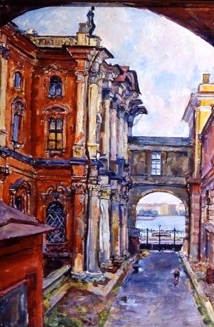 44 Во дворе Эрмитажа. 1945 (312x476, 184Kb)