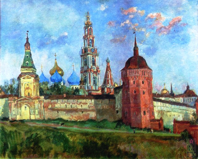 50 Лавра со стороны Плотничьей башни. 1947. (640x512, 357Kb)