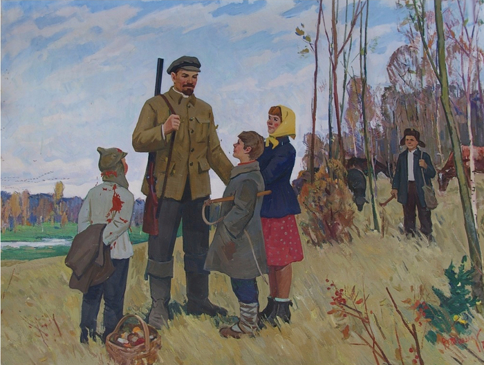 Ленин и дети картина