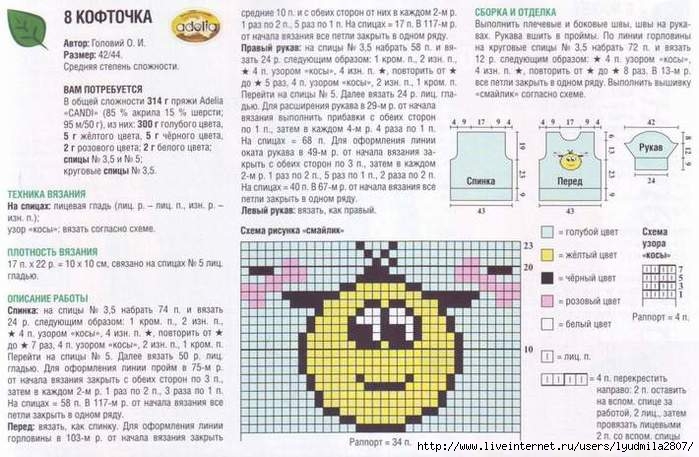 Вязаные смайлики крючком со схемами и описанием