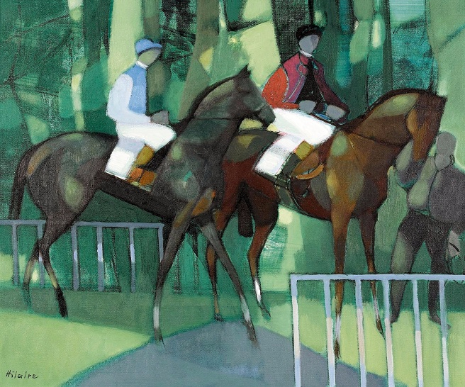     (Jockeys on a green background) (656x546, 392Kb)