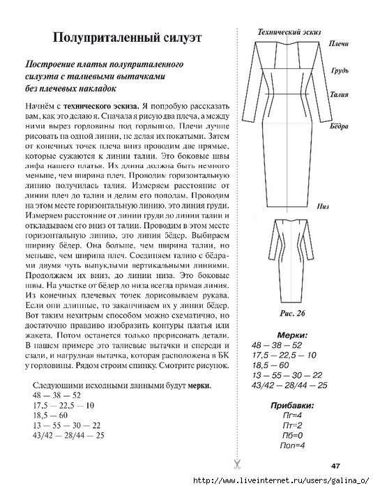 Описание платья