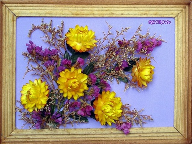 букет из сухих цветов