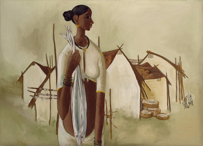    (Woman with huts) (656x473, 224Kb)