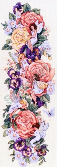 Stitchart-Flowers Fairies0 (197x571, 141Kb)