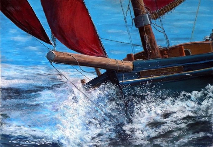 Пастельное море художника Лоренсо Рапелли