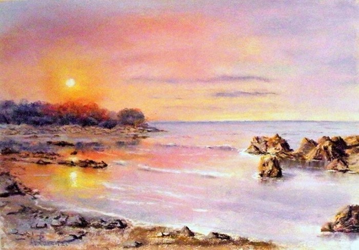 Пастельное море художника Лоренсо Рапелли