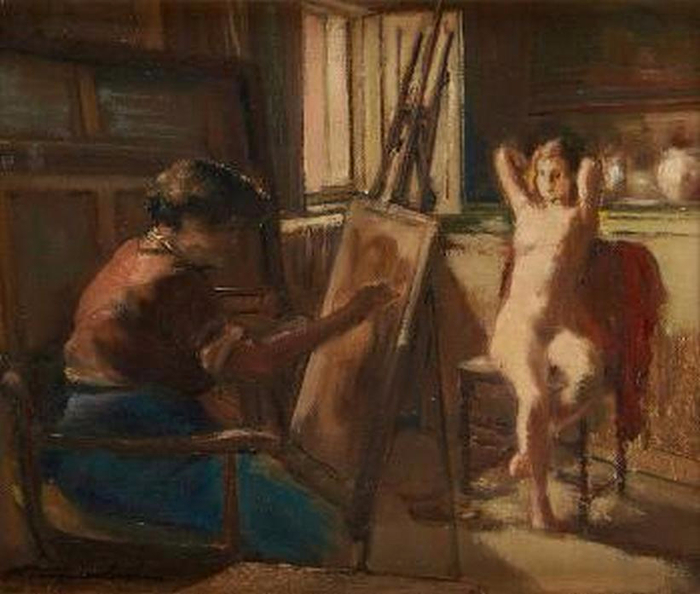 Georges Van Zevenberghen - Le modèle (700x594, 322Kb)