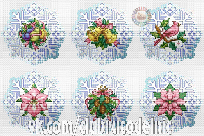 Snowflake elegance ornament (700x466, 563Kb)
