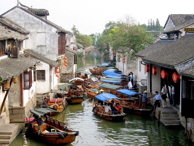 Китайская Венеция   городок Чжоучжуан