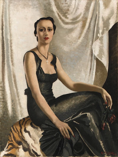 Portrait of Consuela Kennedy in evening dress , 1937 (400x533, 128Kb)