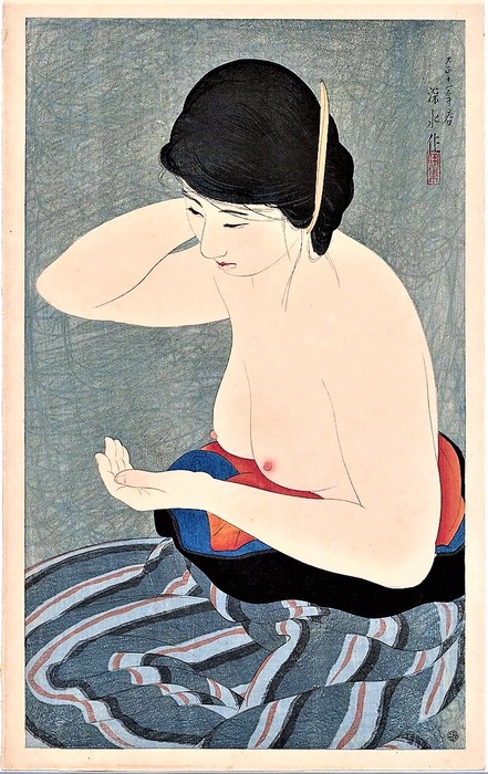 Ito Shinsui - Applying Makeup (Kesho) (441x700, 117Kb)