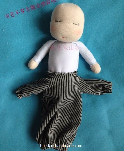 Вальдорфская кукла. Как сшить младенца-сплюшку (76) (489x594, 212Kb)