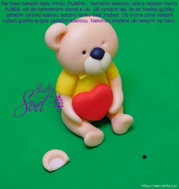 Медвежата из сахарной мастики. Лепка для торта (12) (605x640, 122Kb)
