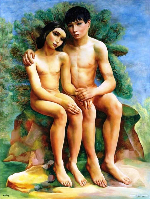 39 Seated Couple, 1934 (528x700, 428Kb)