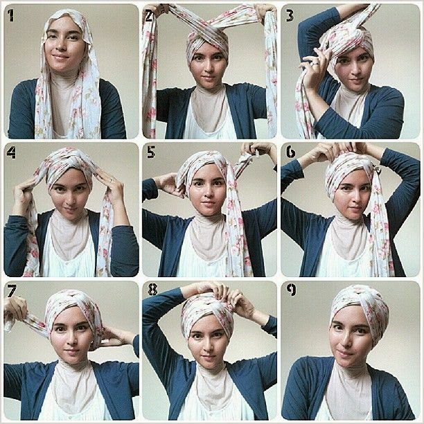 tutorial jilbab simple turban (612x612, 324Kb)