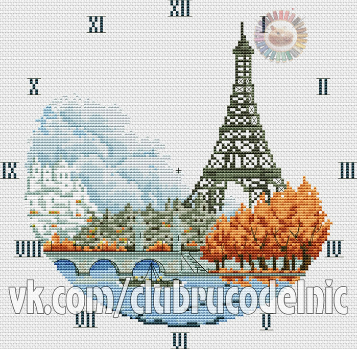 Париж осень (700x683, 610Kb)
