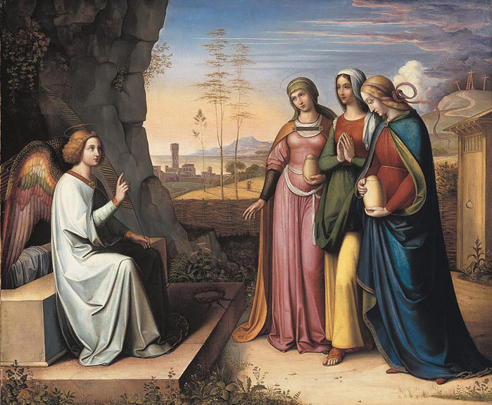 15-Peter von Cornelius. Три Марии у гробницы  (700x575, 173Kb)