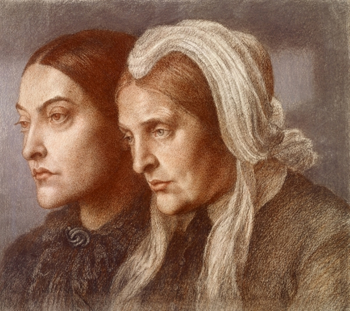 Mary Lavinia Polidori RossettiChristina_and_Frances (700x620, 482Kb)