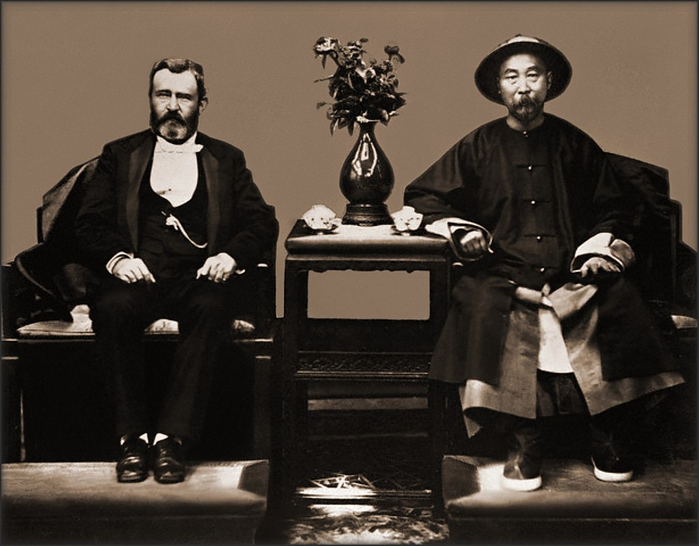 Ulysses_S._Grant_&_Li_Hung_Chang,_Tientsin,_China_1879_Attribution_Unk_RESTORED (700x546, 295Kb)
