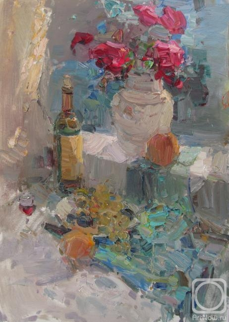 Макаров Виталий. Розы, вино и крымский вечер (462x650, 218Kb)