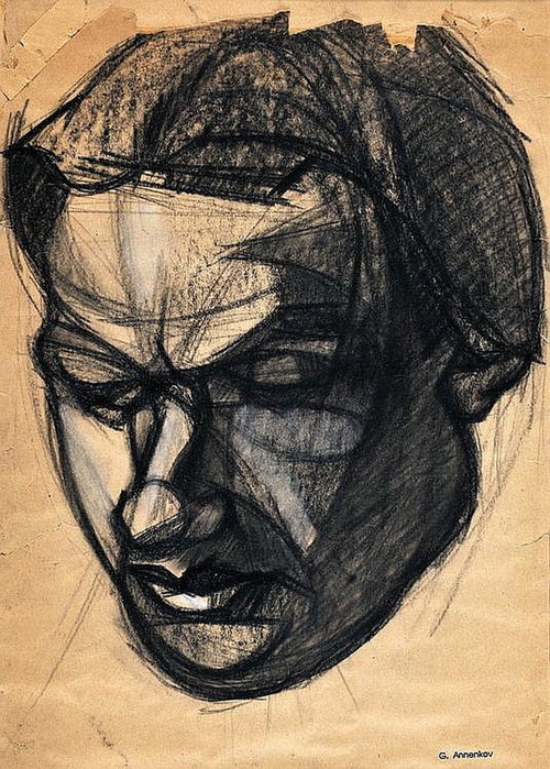 1920-е Автопортрет. Бум, кар. 37,5 x 26,5 cm. Аукцион (500x700, 185Kb)