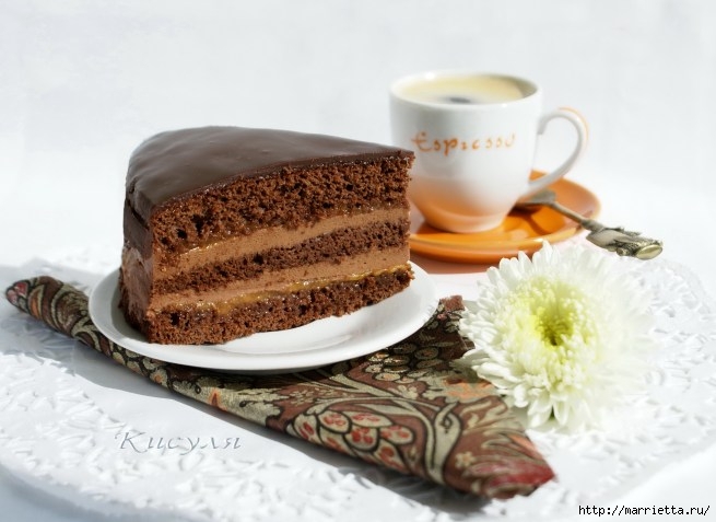 Кофейно-шоколадный торт с абрикосовым джемом (21) (655x477, 148Kb)