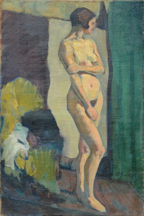 1900-1910-e Nude. Х, м. 84 x 56 cm (466x700, 110Kb)