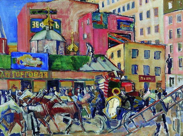 1910-е Улица Москвы. Карт, масло. 74 x 100 см. (Самара ХМ) (700x519, 210Kb)