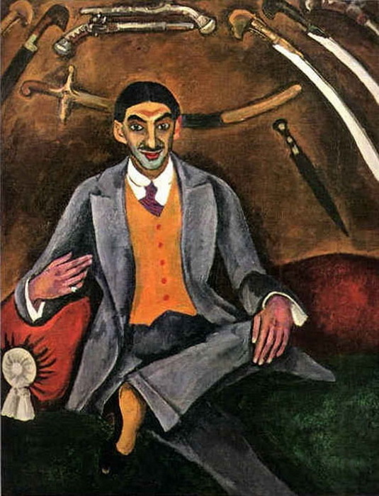 ФОТО Кончаловский П.П. - Портрет художника Г.Б.Якулова. 1910 (535x700, 127Kb)