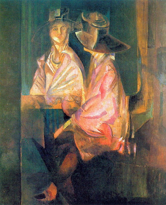 1920 Портрет Али́сы Гео́ргиевны Коонен (1889-1974) Народ. артистка РСФСР, жена А. Я.Таирова. Фан, м. 132х156 Из собр. Н.С.Сухотской (566x700, 175Kb)