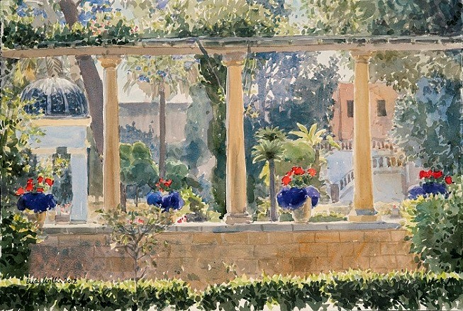 The Palace Garden, Malta. (653x439, 377Kb)