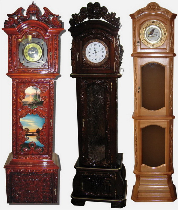 Напольные деревянные часы