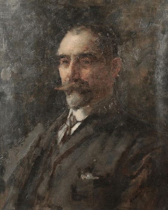 1909 Portrait Of William A. Sandinge. , . 71 x 57 cm.  2 -  (562x700, 134Kb)