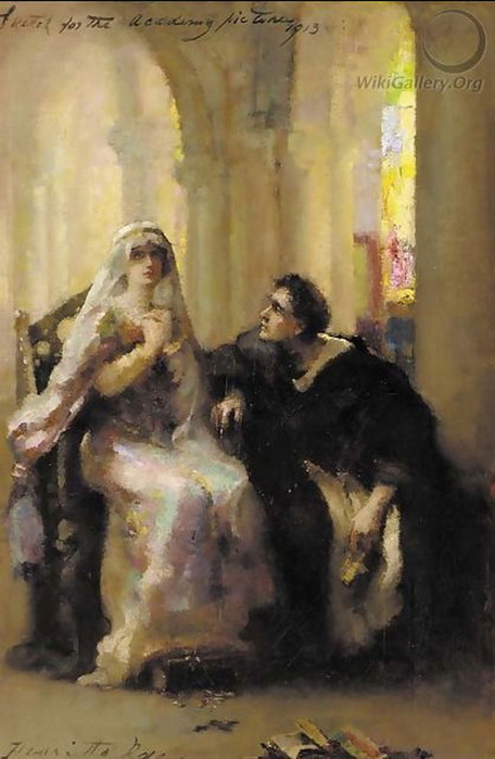 1913 Pierre Abelard And Heloise d'Argenteuil. , . 185 x 131.8 cm. (456x700, 86Kb)