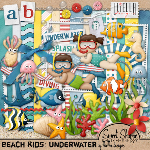 Lliella - Beach Kids Underwater (600x600, 243Kb)