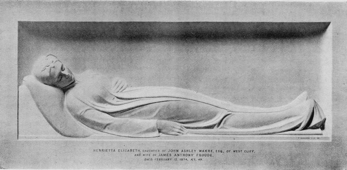 1875 Memorial plaque for Henrietta Elizabeth Froude by Thomas Woolner. St. Lawrence Church, Ramsgate. (700x343, 75Kb)