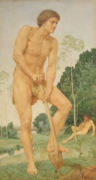 1870 Adam, 'In the Sweat of thy Face shalt thou eat bread' , . 82 x 44cm. Bonhams 2017 (371x700, 60Kb)