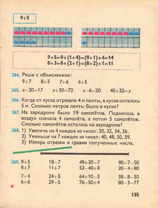 Учебник по математике 1 класс советского образца