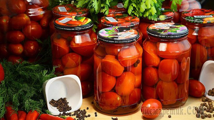 Мамины помидоры на зиму, без уксуса. Так вкусно, что выпьешь даже рассол! (700x393, 384Kb)