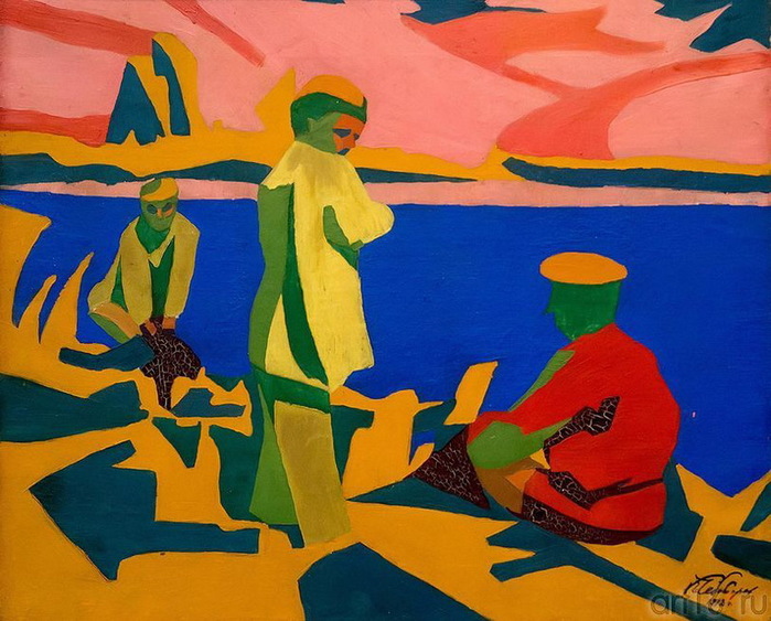 1918 МАЛЬЧИКИ. Эскиз. Холст, масло ГМИИ РТ (700x563, 139Kb)