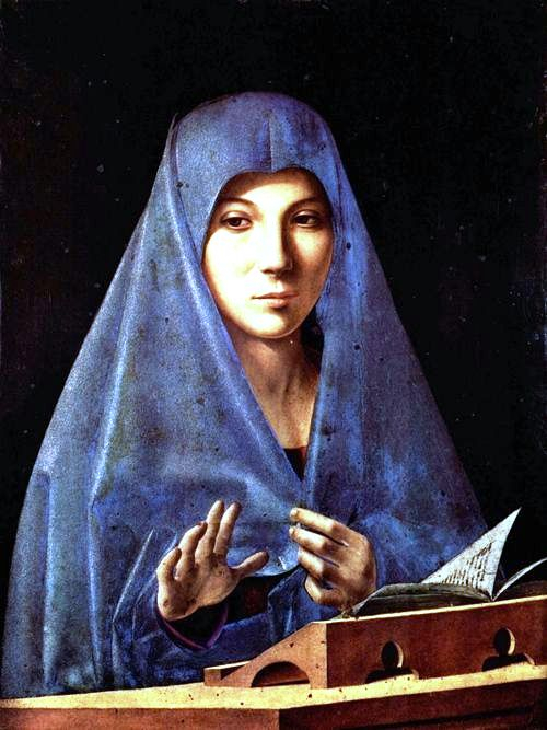 The Virgin Annunciate, c. 1476 by Antonello da Messina (Italian (500x667, 220Kb)
